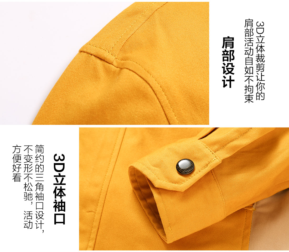 冬季工作服肩部和袖口細節(jié)展示